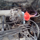 Filling the diff from the top, air cleaner & intake tube removed for access. (No, that brake fluid reservoir isn’t empty; it’s just got nice clean fluid in it.)